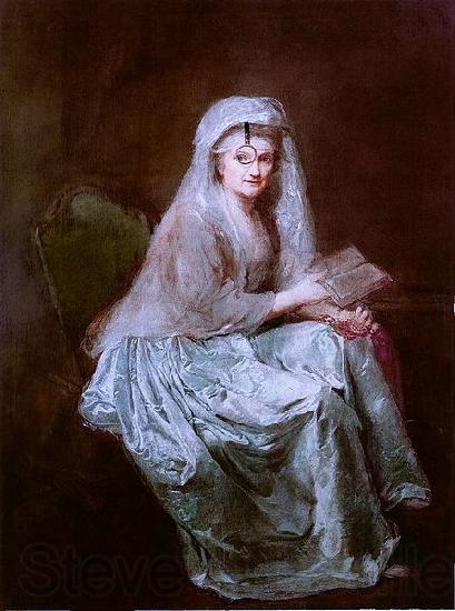 anna dorothea therbusch Selbstportrat mit dem Einglas France oil painting art